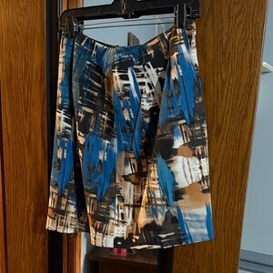 The Limited Multicolor Abstract Skirt